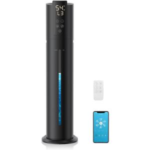 9L/2.38Gal Smart Humidifiers For Large Room,30dB Quiet Whole House Humidifier,Cover Up To 600ft App/Remote Control,Humidifier For Bedroom,Humidifiers With Essential Oil Diffuser,12 H Timer,Black