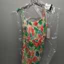 Adrianna Papell Day Women's Smocked Printed Placement Dress, Ivory Multi, 12