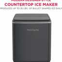Frigidaire, Countertop Ice Maker, 26 lbs per Day – Fast Bullet Ice Making Machine with Touch Display, 9 Pieces in 7–15 Minutes, Portable Ice Machine for Home Kitchen, Office & RV, Grey