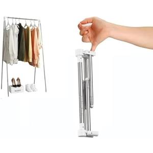 Ligtchser Portable Travel Garment Rack,Folding Clothes Rack for Dance,Travel,Camping, Drying,RV, Indoor,Outdoor. A Collapsible Mini Clothing Rack.