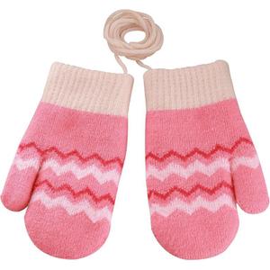 Baby Girls Knitted Winter Mitt Gloves Stretch Fleece Lined Gloves Cold Weather Warm Mittens 3T Baby Boy