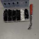 QIIYCCE 120PCS Car Clips & Plastic Rivets - 6 Popular Sizes, Fits Bumpers, Fenders & Most Car Models, Ideal for Body Fixing & Replacement