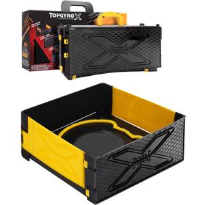 Foldable Portable X Stadium Arena with Carry Handle, Yellow Battle Arena Compatible with X Gyro Tops & Launchers. Travel Toy Gift for Kids Ages 6+ (Stadium Only)