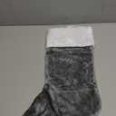 Grey Christmas Stocking Soft Faux Fur Xmas Stocking Personalized Fireplace Hanging Stockings Classic Christmas Stockings for New Year Party Decorations Family Holiday Party Supplies (Grey and White)