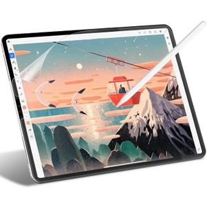 JETech Paper Screen Protector for iPad Pro 12.9-Inch 2022/2021/2020/2018 Model Edge to Edge Liquid Retina Display, Anti-Glare, Matte PET Paper Film for Drawing (iPadPro12.9(6/5/4/3))