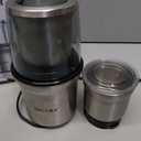 Secura Electric Coffee Grinder and Spice Grinder with 2 Stainless Steel Blades Removable Bowls