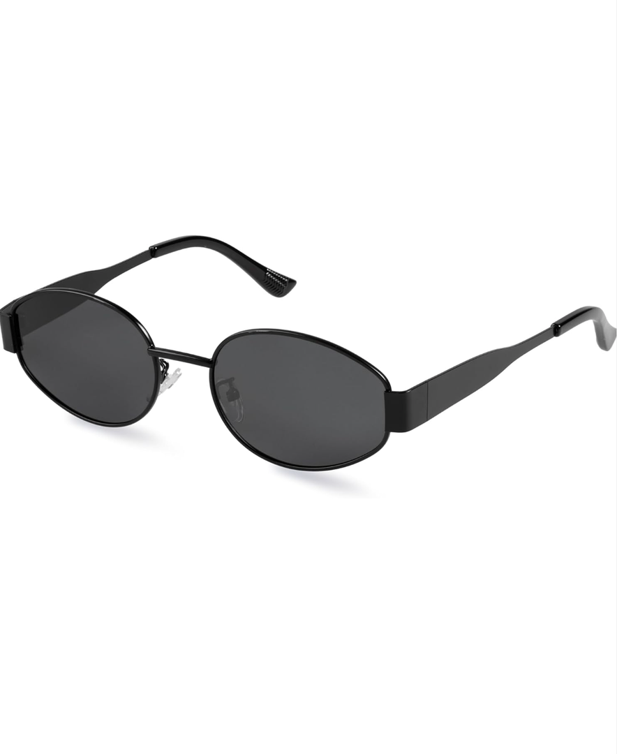 livho 2025 Trendy Oval Sunglasses - Stylish Polarized Shades for Everyday - Retro Metal Frames