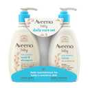 Aveeno Baby Daily Care Gift Set with Oat Extract & Prebiotic Oat, Contains Daily Moisturizing Body Lotion & Gentle 2-in-1 Baby Bath Wash & Shampoo, Hypoallergenic & Paraben-Free, Two Pack