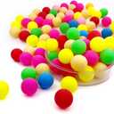 300PCS Colored Ping Pong Balls, 40mm Mini Pet Ball Pit, Plastic Bingo Balls, for Party Decoration, Games Handicrafts, Pet Toys