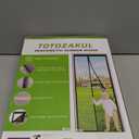 Magnetic Screen Door, Fits 36'' x 82'' Door, Scratch-Proof Polyester, Classic Middle-Opening, Keep Annoying Creatures Out, Pet Friendly Mesh, Hands-Free Entry with Strong Magnets Auto-Closure, Grey (Gray)