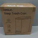 Cesun Small Bathroom Trash Can with Lid Soft Close, Step Pedal, 6 Liter / 1.6 Gallon Stainless Steel Garbage Can with Removable Inner Bucket, Anti-Fingerprint Finish (Matt Black)
