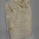 ALYVIA SPRING Stall Fabric Shower Curtain Liner Waterproof - Soft & Lightweight Small Shower Curtain with Magnets for Narrow Stall Size, Machine Washable - 36x72, Cream