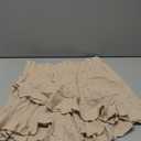 Women's Flowy Athletic Shorts High Waisted Double Ruffle Pleated Shorts 2 in 1 Running Tennis Shorts with Pockets, Large