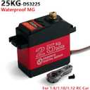 ZOSKAY Servo High Torque Metal Gear Standard Digital Servo 25KG/0.13S 6.8V for 1/8 1/10 RC Cars (Control Angle 180)