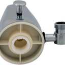 EZ-FLO 5-1/4 Inch Zinc Bath Tub Diverter Spout with Side Outlet, Chrome, 15087