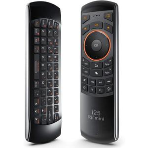 Rii Mini i25 Multifunction Portable 3 in 1 2.4GHz Wireless Fly Mouse Keyboard and Remote Control with Rechargeable Li-ion Battery for PC, Laptops, Linux, Android Tv Boxs, Windows, Windows, IPTV