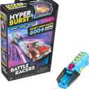 Hyper Burst Battle Racers Orange Axion Car & Launcher | Over 600+ MPH Scale Speed! | Racing Micro Scale Cars and Battle Action Toys | Ages 5+