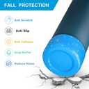 2 x Allwith 2PCS Diamond Silicone Boot for Owala Water Bottle, Anti-Slip Protective Sleeve for Owala Twist,FreeSip and Flip Stainless Steel Water Bottle, BPA-Free, Dishwasher Safe, Accessories (24 Ounces, Deep Blue Flash)