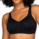 Vanity Fair Women's Beauty Back Smoothing Wireless Bra, Comfort and Support, Simple Sizing (Black, XXXL)