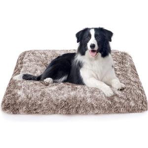 Dog Bed Crate Pad Plush Soft Dog Crate Bed for Medium Dogs and Cats Washable Anti-Slip Kennel Crate Mats for Sleeping and Anti Anxiety M