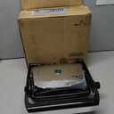 Hamilton Beach Panini Press Sandwich Maker & Electric Indoor Grill with Locking Lid, Opens Wide to Fit Any Thickness for Quesadillas, Burgers & More, Nonstick 8" x 10" Grids, Chrome (25460MNA)