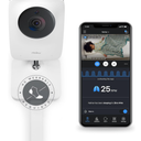 Miku Pro Smart Baby Monitor with Camera, Track Live Breathing with No Wearable, Real-Time Alerts, Sleep Analytics, 1080p Wi-Fi Video, Night Vision, and 2-Way Audio, Wall Mount Included