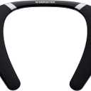 Monster Boomerang Neckband Bluetooth Speaker, Neck Speaker Bluetooth Wireless, 12H Playtime, True 3D Stereo Sound, Portable Soundwear, IPX7 Waterproof, for Home Sport Outdoor (Silver)