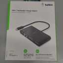 Belkin Multimedia Adapter with USBC Passthrough Power  HDMI, USBA & USBC Ports, 4K Video, Compact Laptop Hub for MacBook, Chromebook, Windows, Travel & Home Office