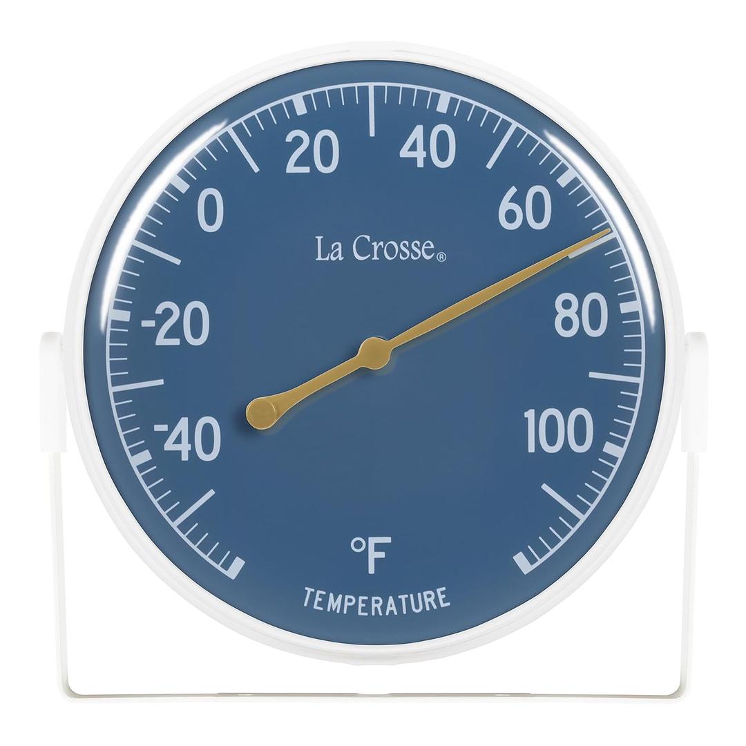 La Crosse 104-1512BL-TBP 5 inch Blue Dial Bracket Thermometer