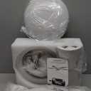 48" Modern White Ceiling Fans with Lights and Remote/APP,Low Profile Ceiling Fans with Quiet Reversible DC Motor, Dimmable 3 Colors Led, 6 Wind Speeds