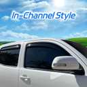 4 PCS in-Channel Window Rain Guards for 2023 2024 2025 2026 Honda CRV (CR-V), Sturdy Window Deflectors, Smoke Tinted Vent Window Visors, Vent Deflector Sun Visor Shade Shield
