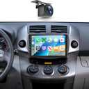 8Core4+64G Car Stereo for Toyota RAV4 2006-2012 Wireless CarPlay/Android Auto Android Radio with Qualcomm 9" IPS Touch Screen,BT5.1,DSP Hi-Res,GPS,SWC,Backup Camera for Toyota RAV4 Radio