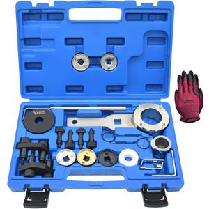 Camshaft Crankshaft Engine Timing Tool Kit Compatible with Audi VW VAG 2006-2018 EA888 1.8 2.0 TSI TFSI T10355 T10060A T10352 T10368 T40011 T40196 T40267, Upgrades Version with Case & Gloves