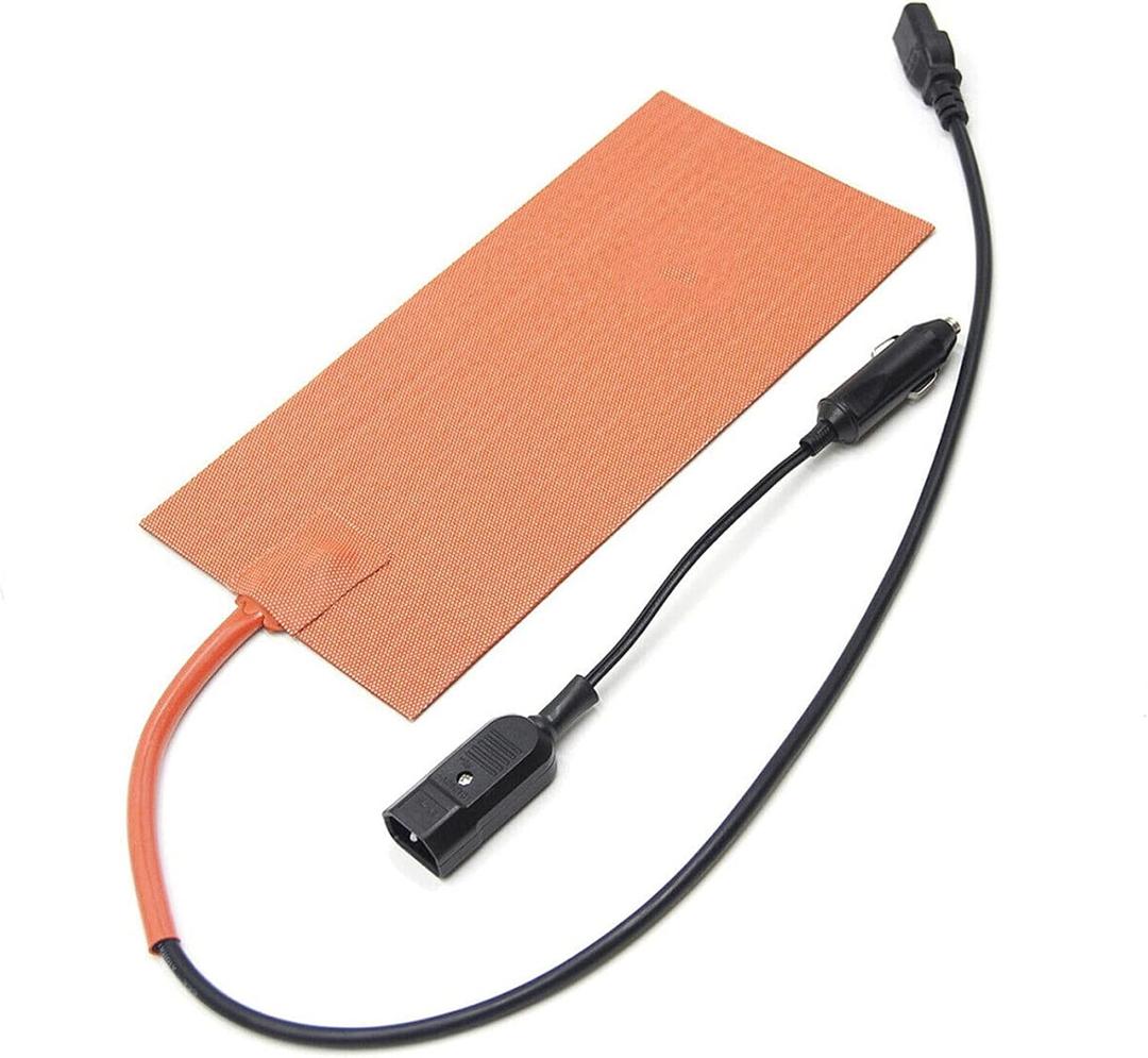 12V 100W Silicone Heating Pad Mat Quick Heater with Detachable Power Cable for Food Delivery Bag 5.98X11.97 Inches