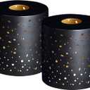 2 Pack Metal Lamp Shades, Cylinder Lamp Shade with 1-5/8" Fitter, Antique Bronze Lampshade Replacement for Lighting Fixture,Chandelier,Table Lamp,Wall Lamp, Floor Lamp, Diameter 4.75 in Height 5in (Starry Sky)