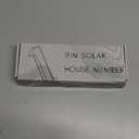 ISUNMEA 9 Inch Solar Lighted House Numbers for Outside, Light Up Waterproof LED Address Numbers Signs for Houses, Large Personalized Illuminated Exterior Modern House Numbers Light (1-Black, 9IN)