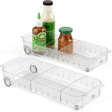 YouCopia RollOut Fridge Caddy, 6" Wide, Pack of 2