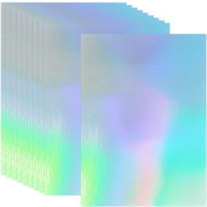 30 Sheets Holographic Cardstock, 8.5" x 11" Shiny Iridescent Mirror Paper Thick Card Stock Paper for Crafts, Card Making, Party Decoration, Scrapbook Supplies