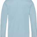 Van Heusen Boys' Long Sleeve Collared Button-down Dress Shirt and Tie Set (Blue, XL)