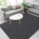 Soft Rugs for Living Room 5x7 Dark Grey, Minimalist Area Rug for Bedroom Nursery Dining Table Dorm, Throw Rugs for Men Boys Girls Kids Room Indoor Floor Carpets