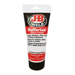 J-B Weld MufflerSeal Muffler Cement Plastic Tube 12 oz., Model Number: 37912 (12 OUNCES)