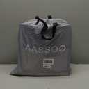 Blow up Inflatable Toddler Travel Bed with Sides, Toddler Air Mattress for Camping, Traveling, Hotel, or Home Use,Avocado Plush Toy Included (Snuggle Luxe, Blue)