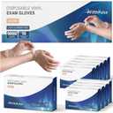 1000 Vinyl Gloves Disposable and Latex Free - 3 Mil X Large Clear Vinyl Gloves - Medical Gloves for Hospitals, Medical Facilities, Ambulances, and First Aid Kits