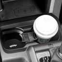 2PCS Cup Holder Coaster for Toyota Tacoma 2016 2017 2018 2019 2020 2021 2022 2023 Accessories,Silicone Cup Inserts Interior Mats (White)