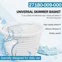 SP1070E Pool Skimmer Baskets for Hayward Skimmer Basket SP1070 SPX1070E B-9 B9 U-3with Weights Pool Skimmer Basket - White