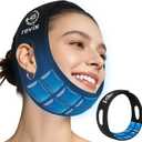 REVIX Wisdom Teeth Ice Pack Head Wrap, 45-Minute Long-Lasting Cooling for Jaw and Face with Ice Grid Gel Design, Reusable Gel Ice Wrap for TMJ, Tooth Extraction & Teeth Removed, Black
