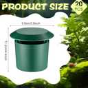 Qualirey 20 Pcs Beer Trap for Snails and Slugs, Reusable Plastic Snail Catcher Container (Beer Not Included), Physical Trap for Garden (Green)