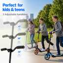 Kick Scooter for Kids 8+, Teens & Adults. Foldable Dual Suspension Scooter