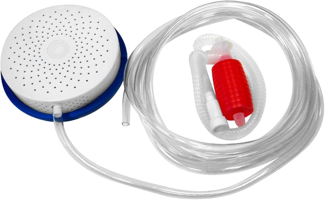 Blue Wave Winter Pool Cover Drain with Hand Squeeze Pump  Non-Electric Manual Siphon Pump with Porous Drain & 13-Ft Hose  Durable, Easy Water Removal & Cover Protection for Above-Ground Pools