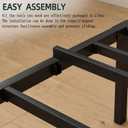 Twin Bed Frames with Headboard and Footboard, 14 Inch Metal Platform Twin Size Bed Frame with Steel Slat Support, No Box Spring Needed, Noise Free, Easy Assembly, Black
